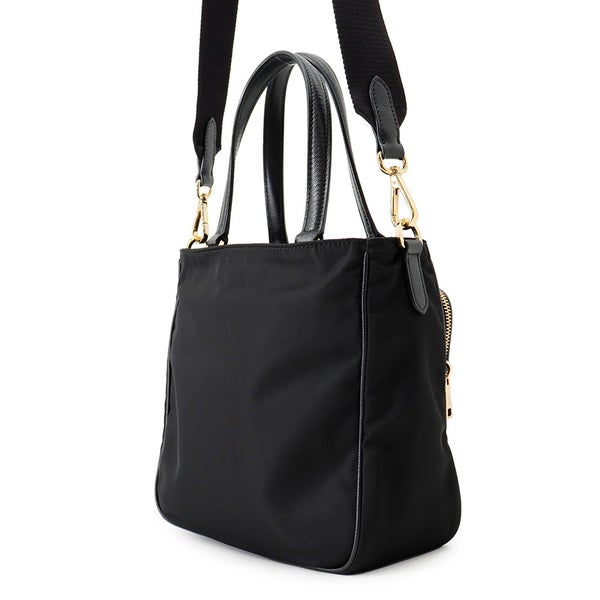 プラダ ハンドバッグ トライアングルロゴ ナイロン 1BG308 PRADA 2wayショルダーバッグ 黒