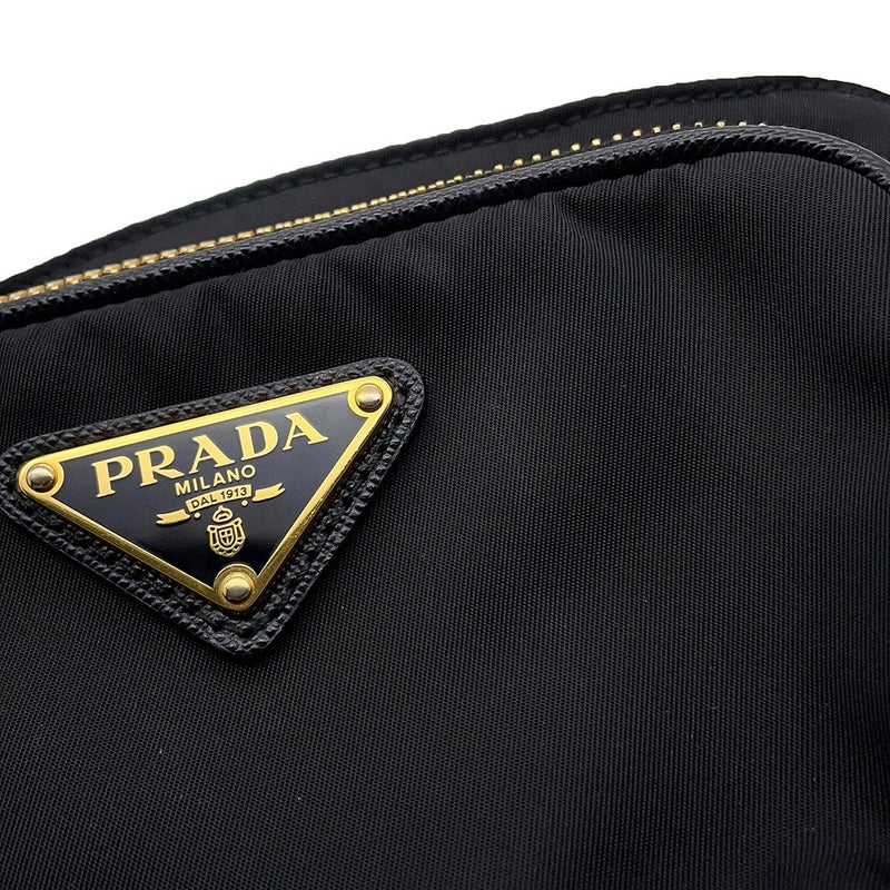 プラダ ハンドバッグ トライアングルロゴ ナイロン 1BG308 PRADA 2wayショルダーバッグ 黒