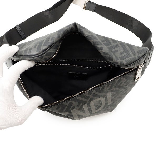 フェンディ ボディバッグ ロゴ ズッカ柄 PVC 7VA562 FENDI バッグ ベルトバッグ ウエストポーチ