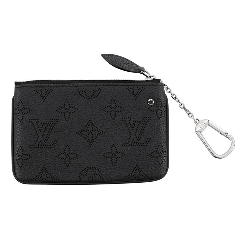 ルイヴィトン コインケース モノグラム・マヒナ ポシェット・クレ M69532 LOUIS VUITTON ブラック 黒