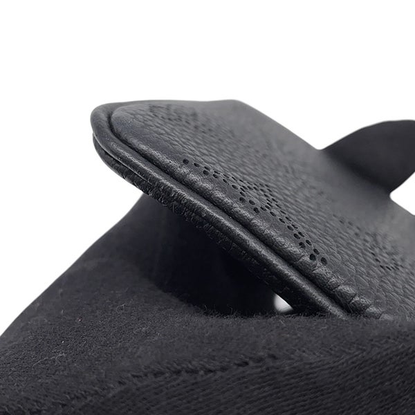 ルイヴィトン コインケース モノグラム・マヒナ ポシェット・クレ M69532 LOUIS VUITTON ブラック 黒