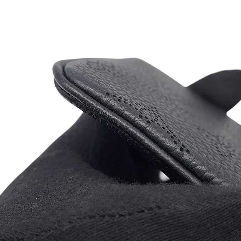 ルイヴィトン コインケース モノグラム・マヒナ ポシェット・クレ M69532 LOUIS VUITTON ブラック 黒