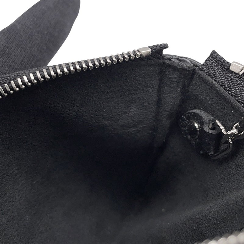 ルイヴィトン コインケース モノグラム・マヒナ ポシェット・クレ M69532 LOUIS VUITTON ブラック 黒