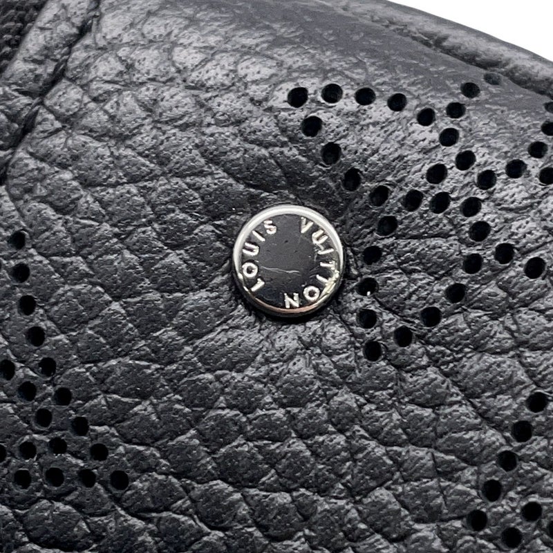 ルイヴィトン コインケース モノグラム・マヒナ ポシェット・クレ M69532 LOUIS VUITTON ブラック 黒