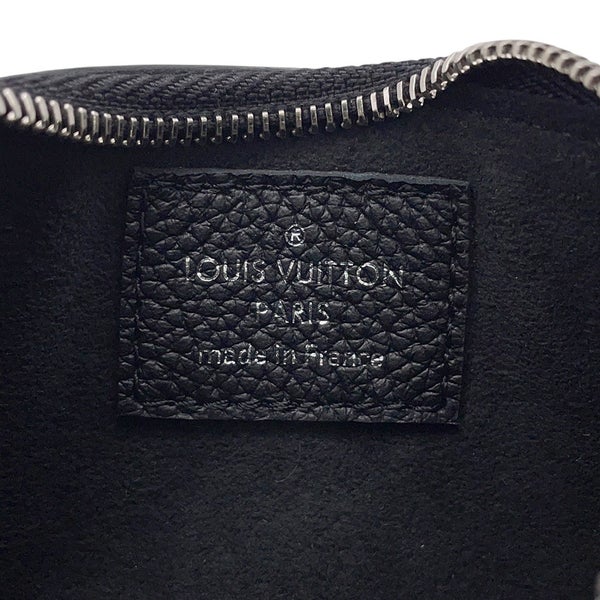 ルイヴィトン コインケース モノグラム・マヒナ ポシェット・クレ M69532 LOUIS VUITTON ブラック 黒