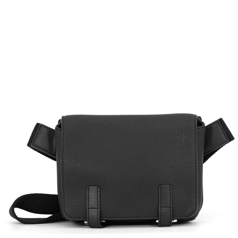 ロエベ ボディバッグ ミリタリー バムバック レザー 317.12AB234 LOEWE 黒