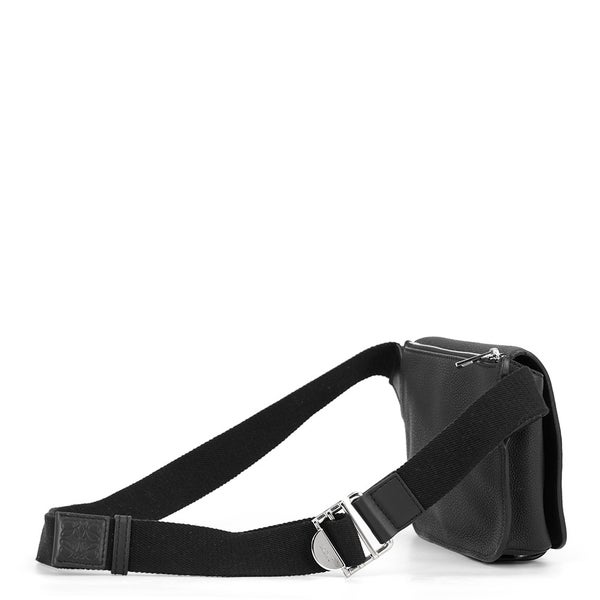 ロエベ ボディバッグ ミリタリー バムバック レザー 317.12AB234 LOEWE 黒