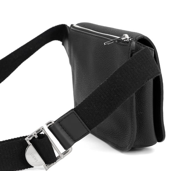 ロエベ ボディバッグ ミリタリー バムバック レザー 317.12AB234 LOEWE 黒