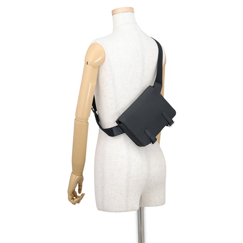 ロエベ ボディバッグ ミリタリー バムバック レザー 317.12AB234 LOEWE 黒