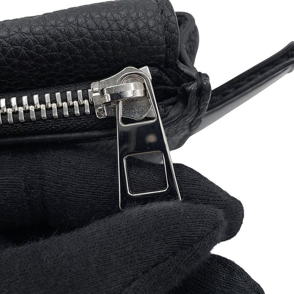 ロエベ ボディバッグ ミリタリー バムバック レザー 317.12AB234 LOEWE 黒