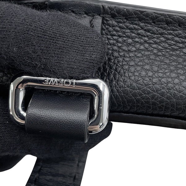 ロエベ ボディバッグ ミリタリー バムバック レザー 317.12AB234 LOEWE 黒