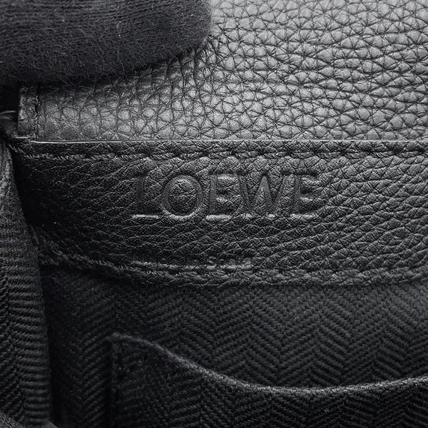 ロエベ ボディバッグ ミリタリー バムバック レザー 317.12AB234 LOEWE 黒