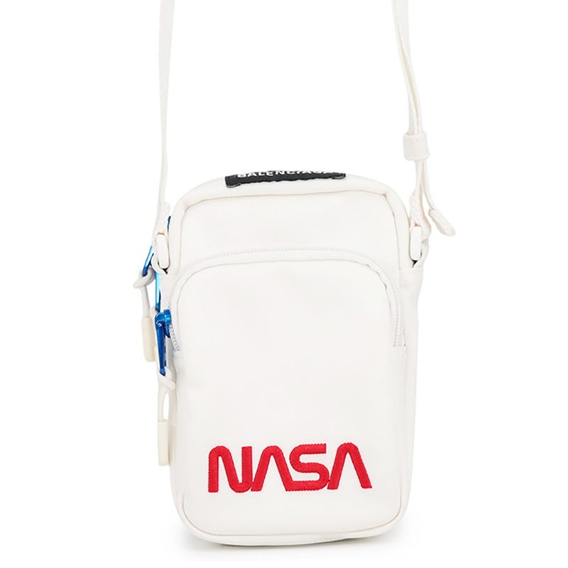 バレンシアガ ショルダーバッグ NASA フォンホルダー キャンバス 659143 BALENCIAGA 白 セール品