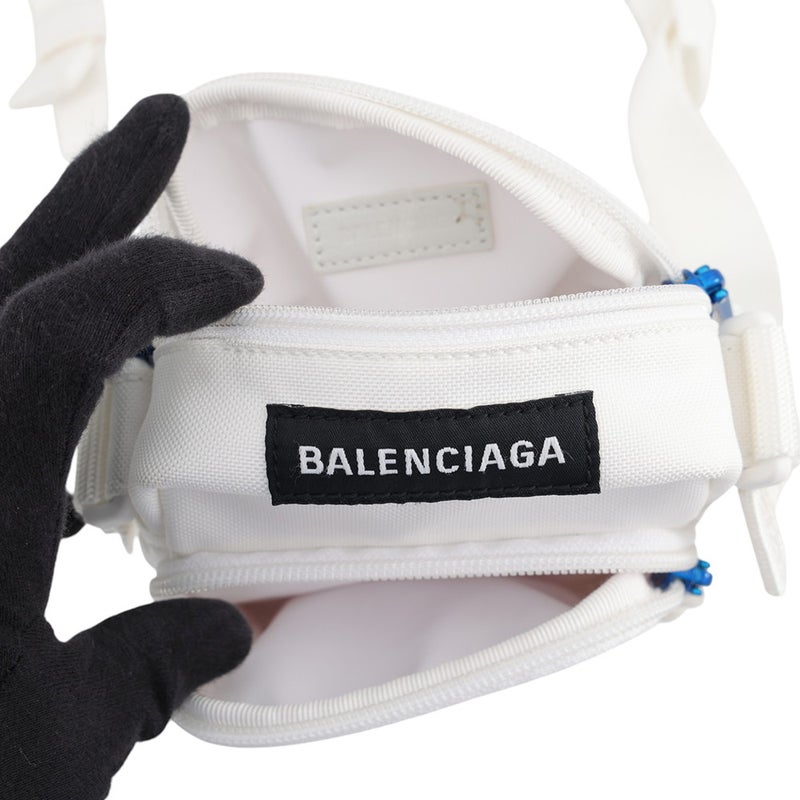 バレンシアガ ショルダーバッグ NASA フォンホルダー キャンバス 659143 BALENCIAGA 白 セール品