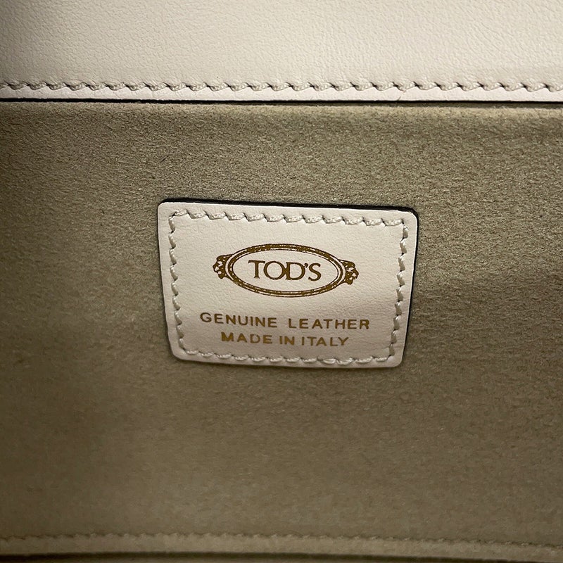 トッズ ショルダーバッグ Tタイムレス マイクロ レザー XBWTSPBW000SG76O8 TOD'S 2way 白