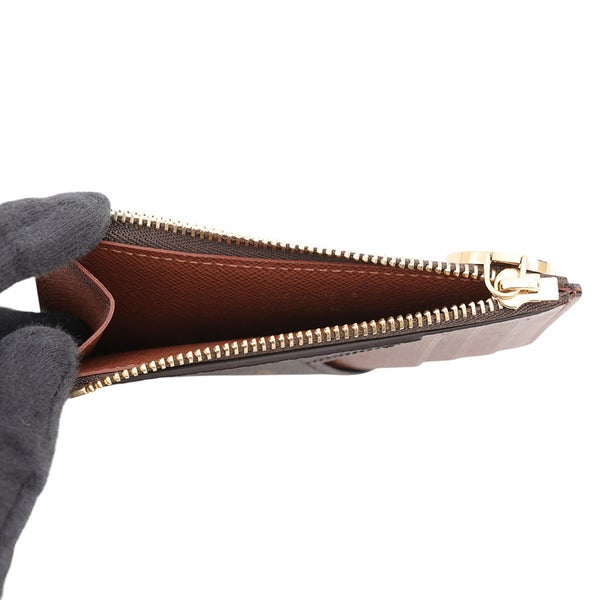 ルイヴィトン カードケース モノグラム ポルトカルト・ロミー M81880 LOUIS VUITTON ブラウン 小銭入れ