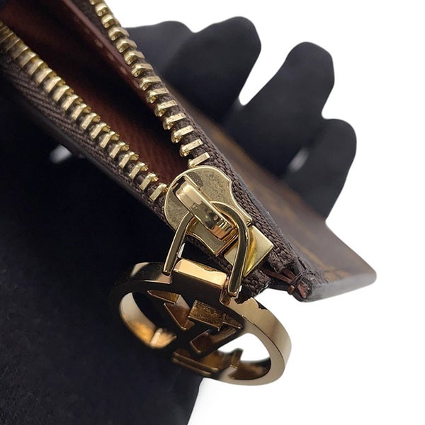 ルイヴィトン カードケース モノグラム ポルトカルト・ロミー M81880 LOUIS VUITTON ブラウン 小銭入れ