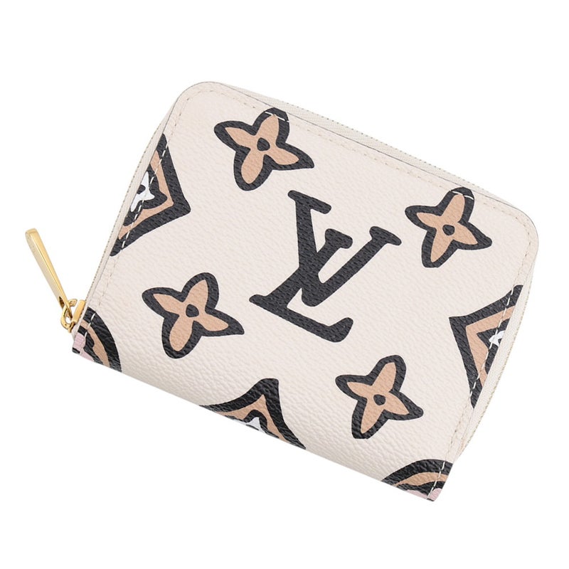 ルイヴィトン コインケース モノグラム/ワイルド・アット・ハート ジッピー・コインパース M80677 LOUIS VUITTON 小銭入れ 白