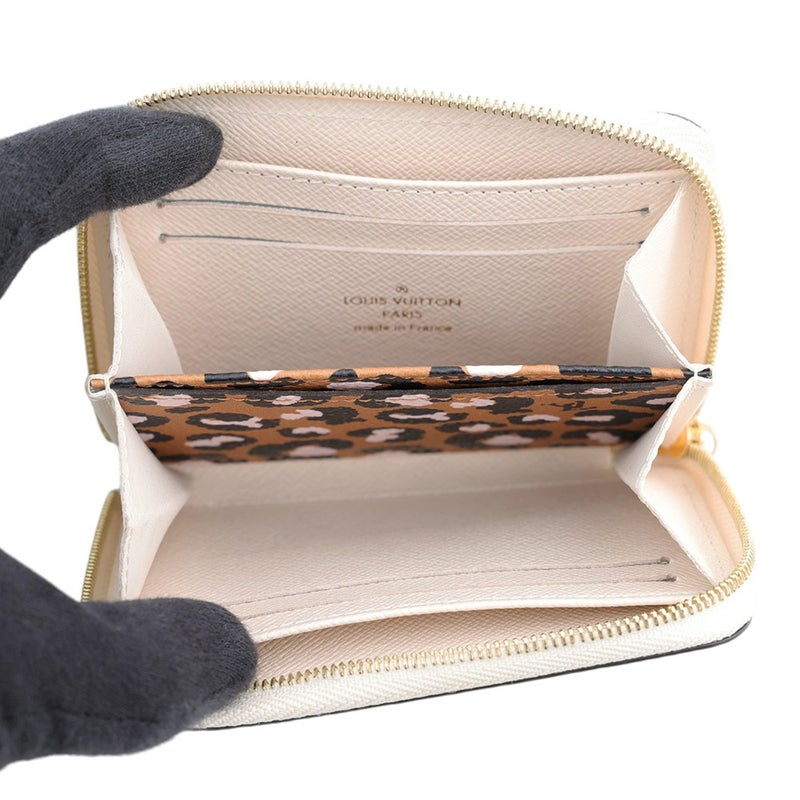 ルイヴィトン コインケース モノグラム/ワイルド・アット・ハート ジッピー・コインパース M80677 LOUIS VUITTON 小銭入れ 白
