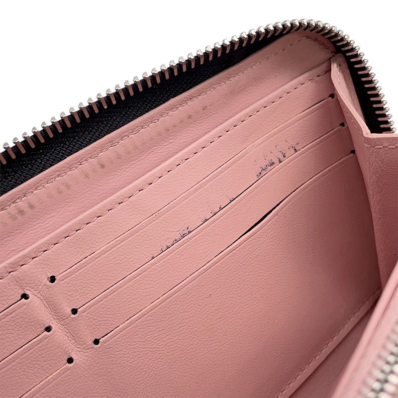 ルイヴィトン 長財布 モノグラム・マヒナ ジッピー・ウォレット M81703 LOUIS VUITTON 財布 黒