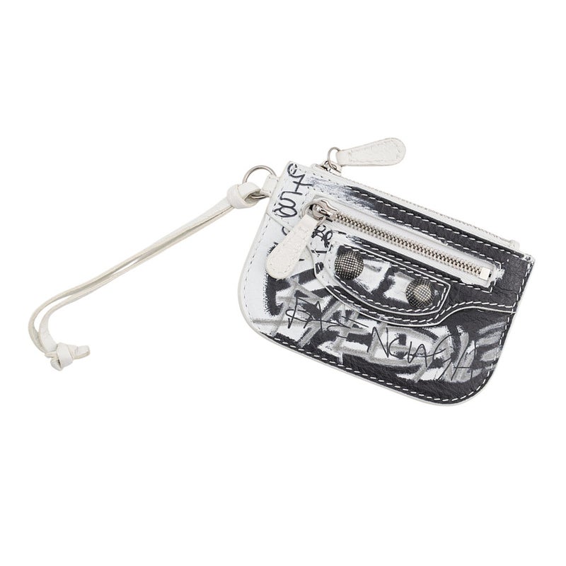 バレンシアガ コインケース ルカゴール グラフィティ Le Cagole 776769 BALENCIAGA 小銭入れ 黒 白 セール品