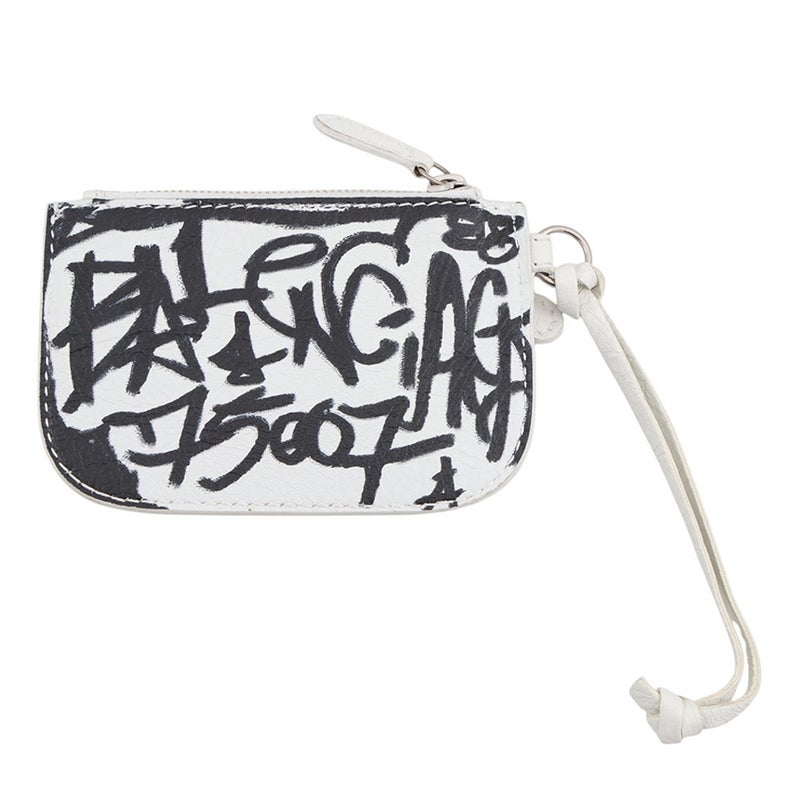 バレンシアガ コインケース ルカゴール グラフィティ Le Cagole 776769 BALENCIAGA 小銭入れ 黒 白 セール品