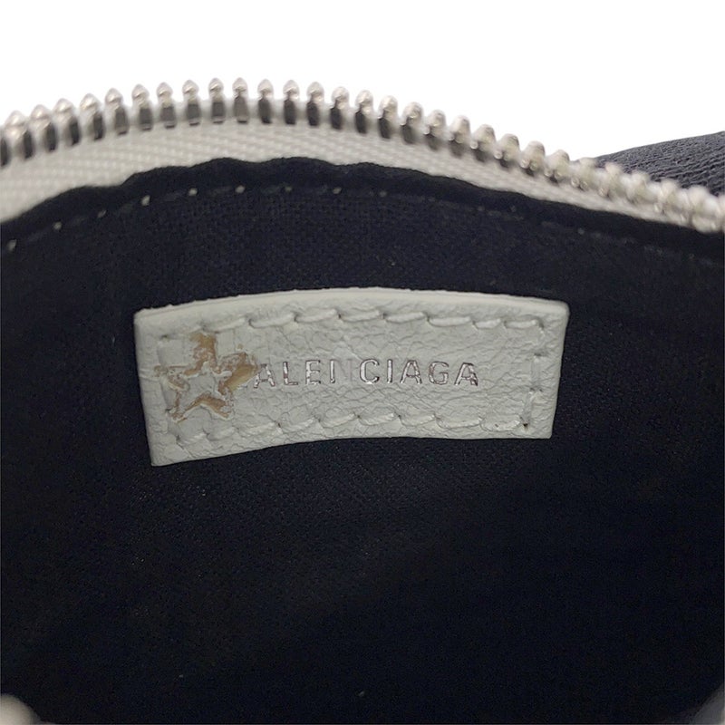 バレンシアガ コインケース ルカゴール グラフィティ Le Cagole 776769 BALENCIAGA 小銭入れ 黒 白 セール品