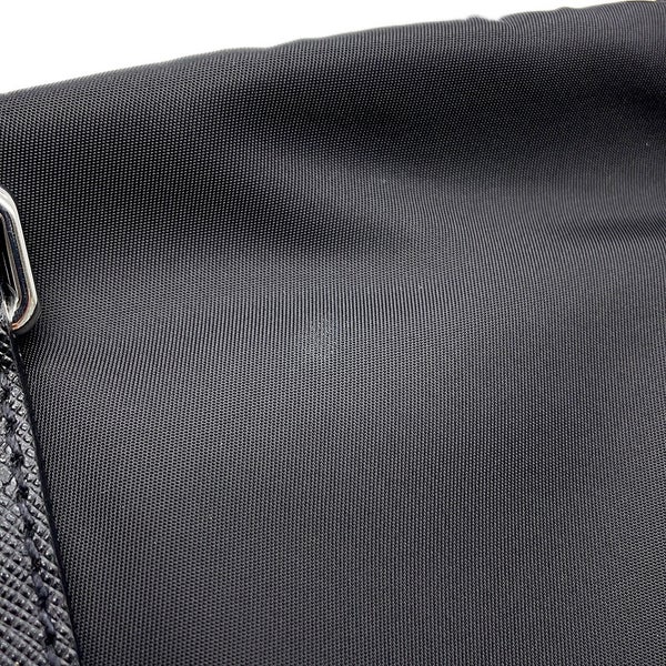 プラダ ボストンバッグ トライアングルロゴ ナイロン/レザー PRADA 2wayショルダーバッグ 黒