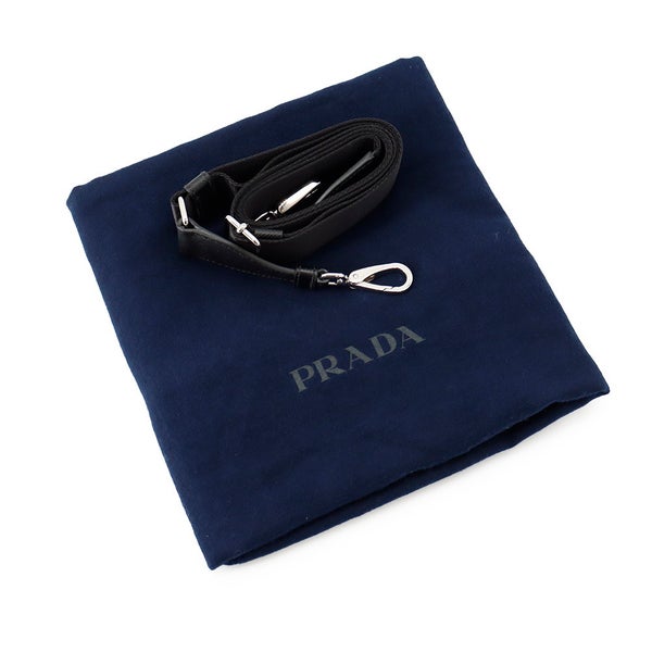 プラダ ボストンバッグ トライアングルロゴ ナイロン/レザー PRADA 2wayショルダーバッグ 黒