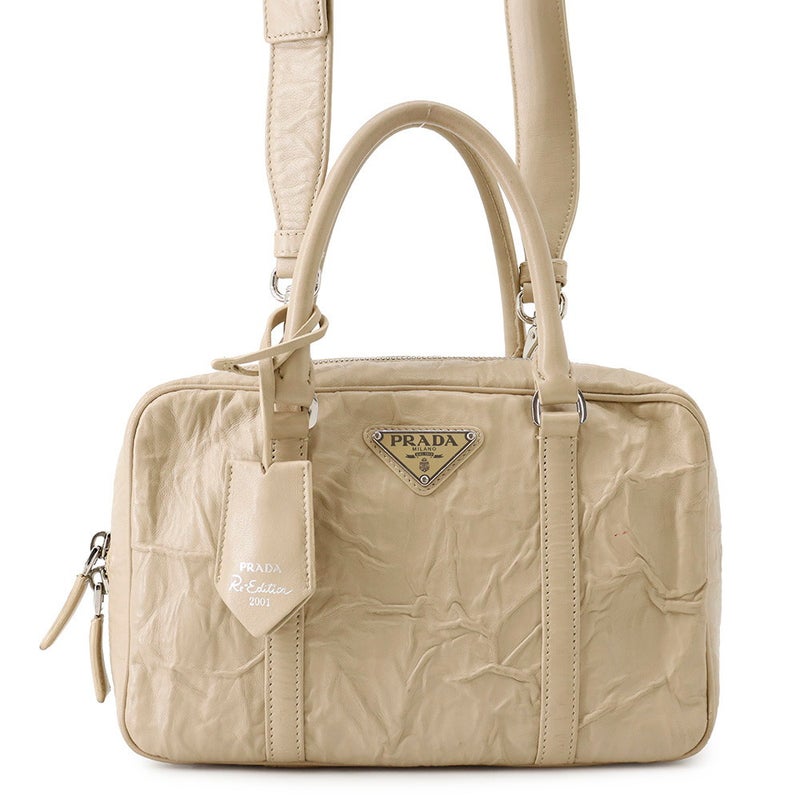 プラダ ハンドバッグ トライアングルロゴ レザー 1BB092 PRADA 2wayショルダーバッグ