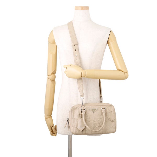 プラダ ハンドバッグ トライアングルロゴ レザー 1BB092 PRADA 2wayショルダーバッグ