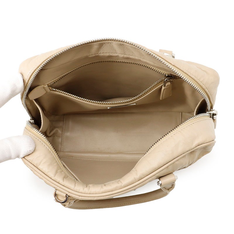 プラダ ハンドバッグ トライアングルロゴ レザー 1BB092 PRADA 2wayショルダーバッグ