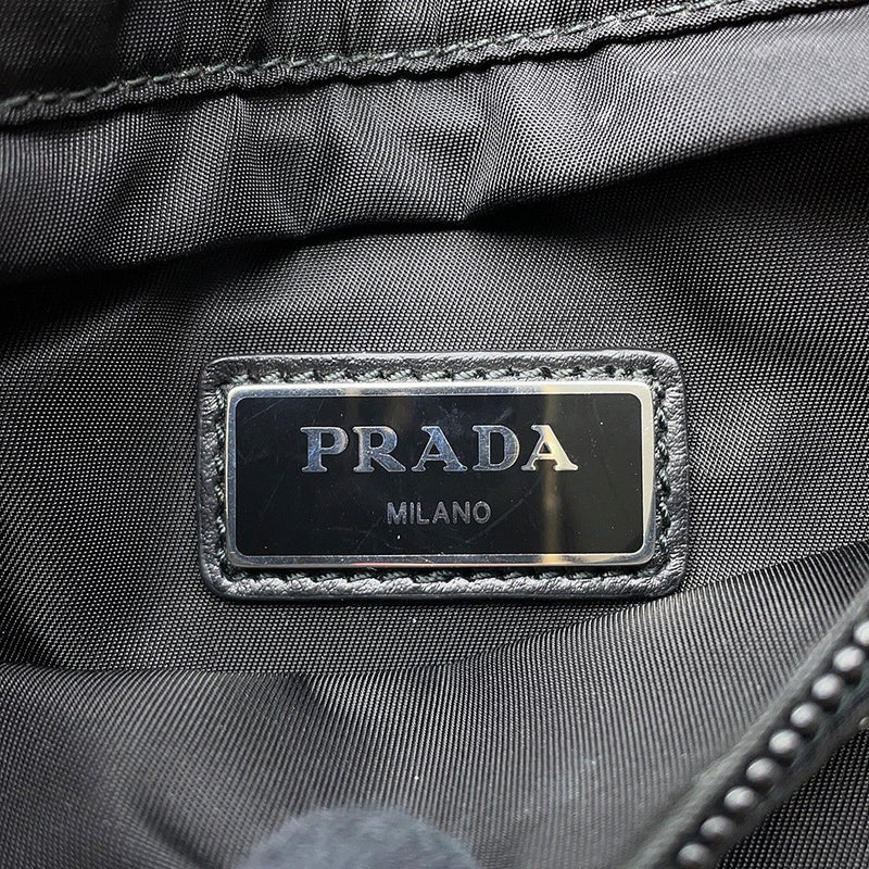 プラダ ボディバッグ トライアングルロゴ セキュリティポーチ ナイロン 1BL018 PRADA ウエストバッグ バッグ 黒