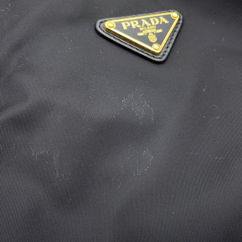 プラダ ハンドバッグ トライアングルロゴ マリナー スモールバケットバッグ ナイロン 1BE082 PRADA ショルダーバッグ 黒