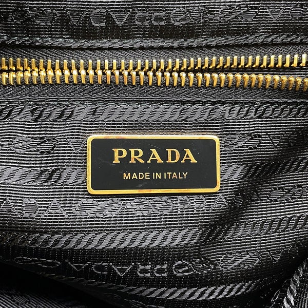 プラダ ハンドバッグ トライアングルロゴ マリナー スモールバケットバッグ ナイロン 1BE082 PRADA ショルダーバッグ 黒