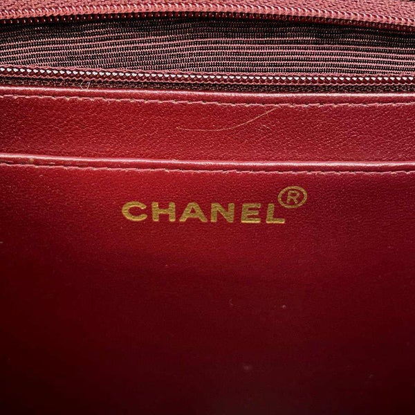 シャネル チェーンショルダーバッグ デカマトラッセ ココマーク Wチェーンショルダー A01094 CHANEL 黒