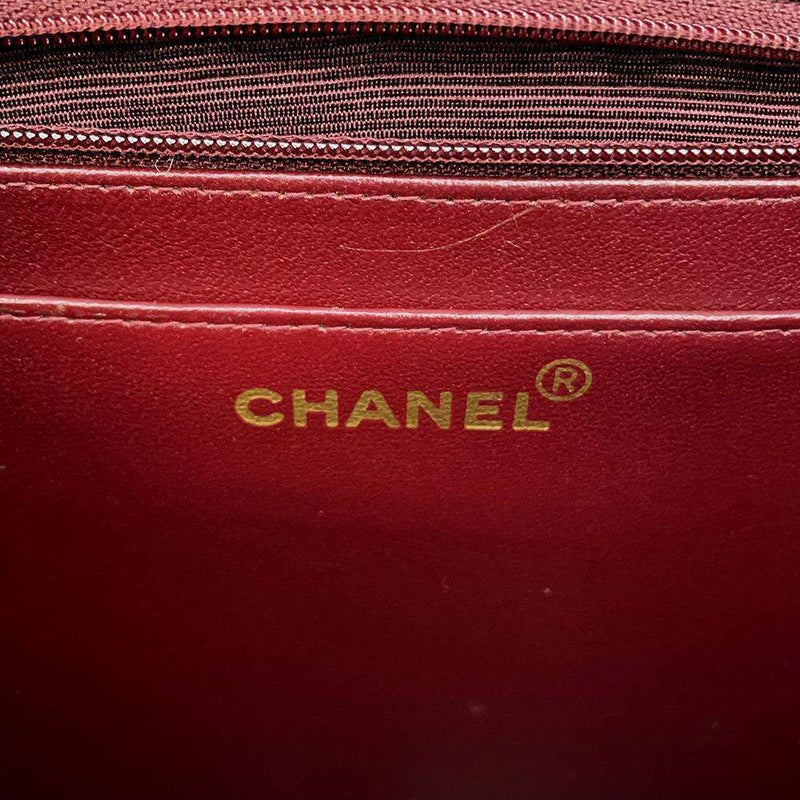 シャネル チェーンショルダーバッグ デカマトラッセ ココマーク Wチェーンショルダー A01094 CHANEL 黒