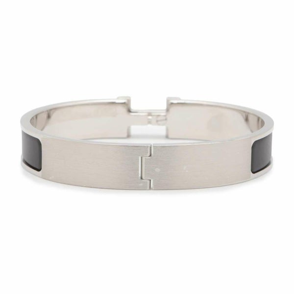 エルメス ブレスレット クリックH PM ブラック/マットシルバー金具 HERMES メンズ アクセサリー