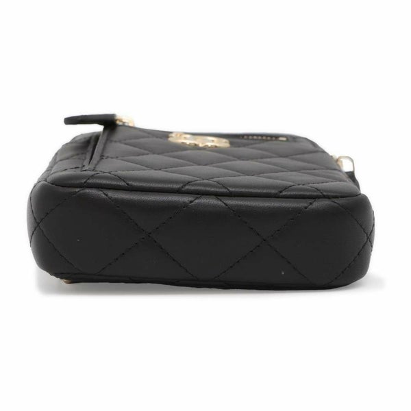 シャネル フォンケース チェーンショルダー ラムスキン ココマーク AP3739 CHANEL ポシェット 黒