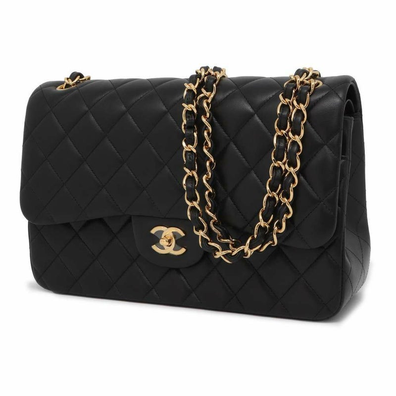 シャネル チェーンショルダーバッグ マトラッセ30 ラムスキン ココマーク A58600 CHANEL バッグ 黒