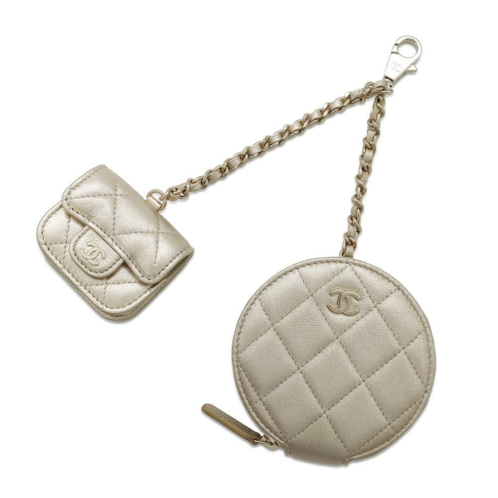 シャネル ノベルティ コインケース Airpodsproケース レザー CHANEL