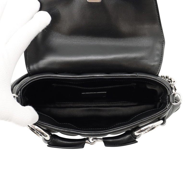 グッチ ハンドバッグ ホースビット スモール レザー 764339 GUCCI 2way 黒