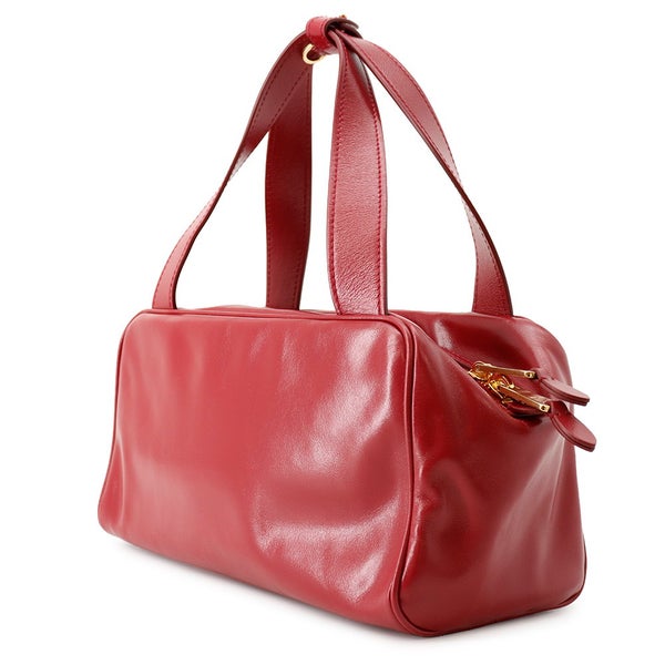 ミュウミュウ ハンドバッグ ボーリング ロゴ レザー 5BB182 Miu Miu
