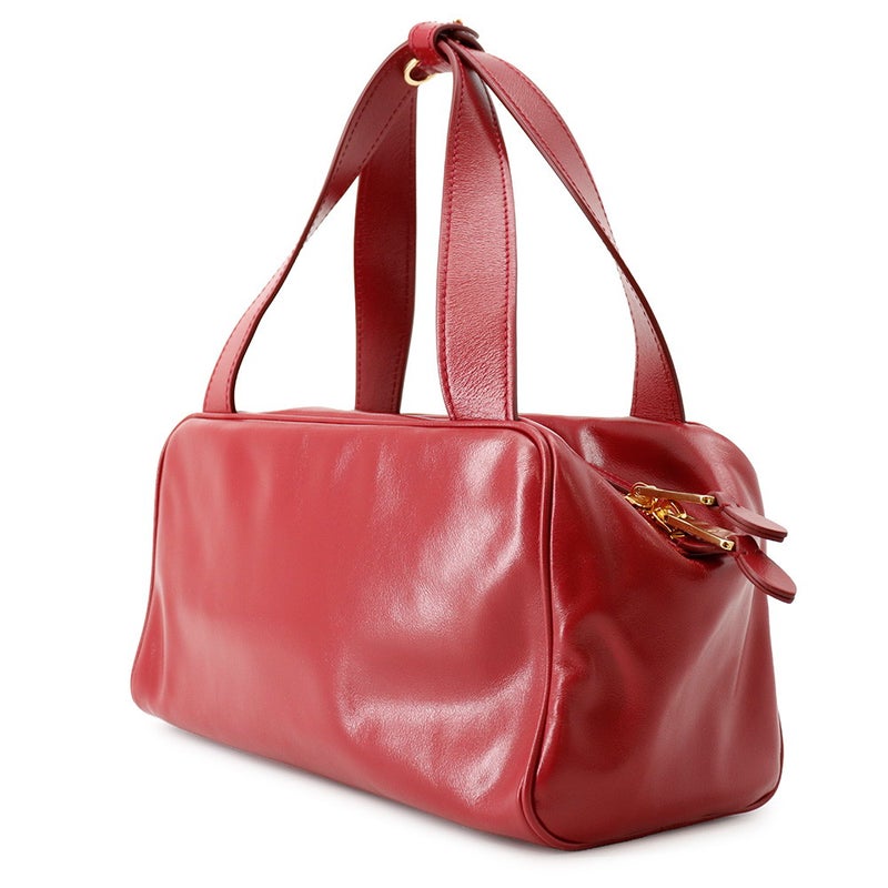 ミュウミュウ ハンドバッグ ボーリング ロゴ レザー 5BB182 Miu Miu