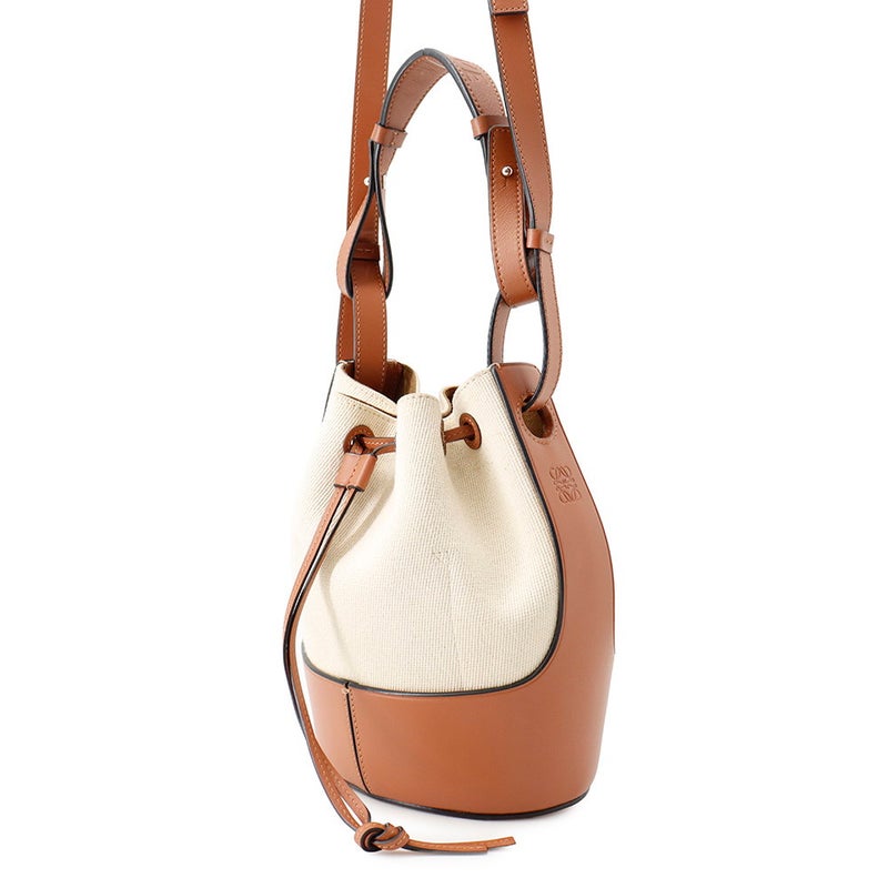 ロエベ ハンドバッグ バルーンショルダー スモール キャンバス/レザー A710C31X02 LOEWE 2wayショルダーバッグ