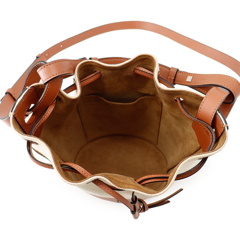 ロエベ ハンドバッグ バルーンショルダー スモール キャンバス/レザー A710C31X02 LOEWE 2wayショルダーバッグ