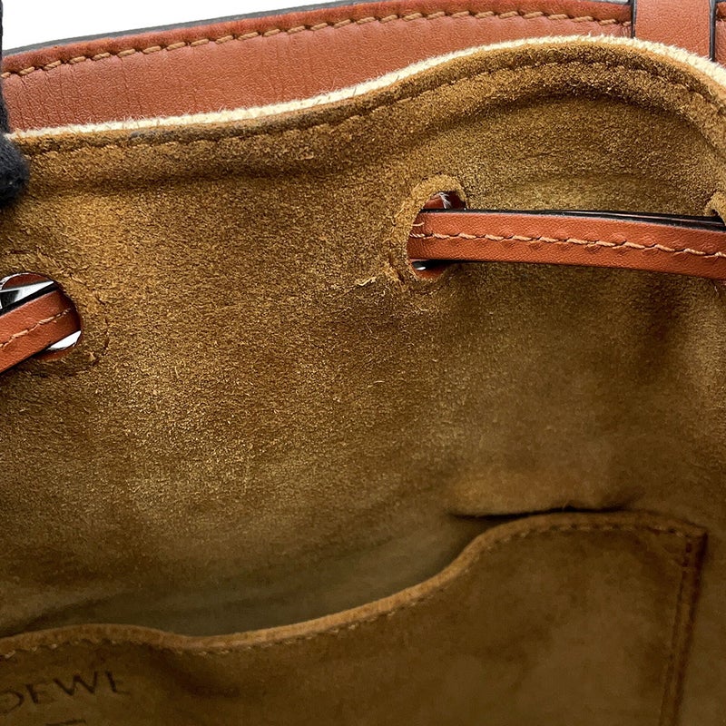 ロエベ ハンドバッグ バルーンショルダー スモール キャンバス/レザー A710C31X02 LOEWE 2wayショルダーバッグ