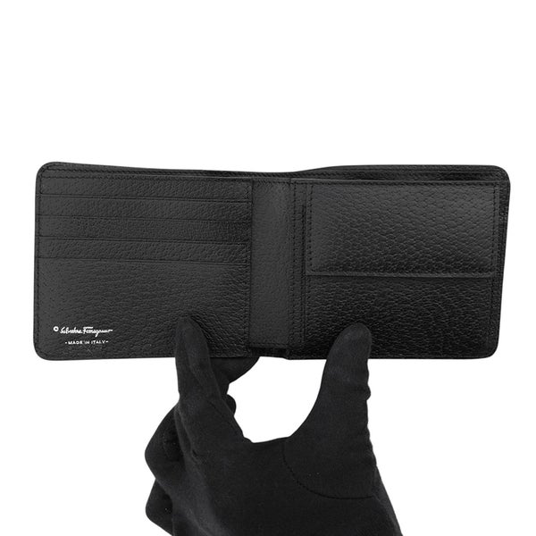 サルヴァトーレ・フェラガモ 二つ折り財布 ガンチーニ レザー 665571 Ferragamo 黒