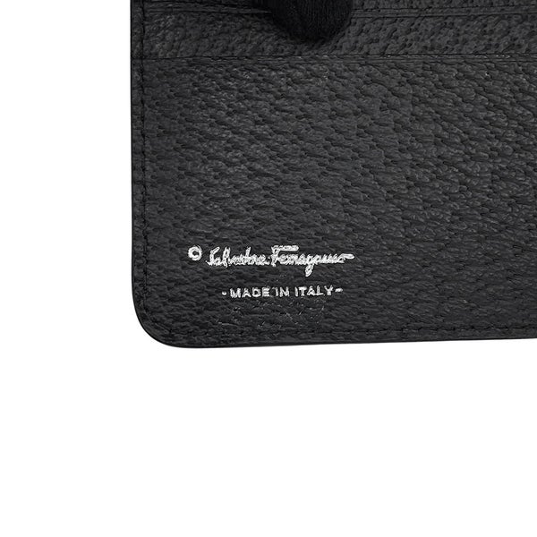 サルヴァトーレ・フェラガモ 二つ折り財布 ガンチーニ レザー 665571 Ferragamo 黒