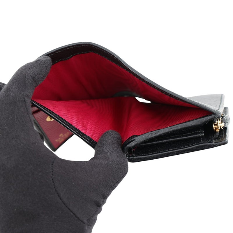 グッチ 二つ折り財布 GGマーモント コンパクトウォレット レザー 772738 GUCCI 財布 黒 日本限定